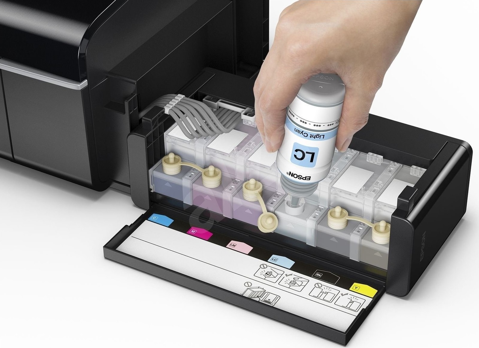 Εκτυπωτής InkJet EPSON EcoTank L805 ITS, Mobile Printing Capability, CD