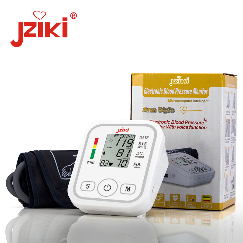 JZIKI-upper-arm-Automatic-Blood-Pressure-Monitor-measuring-Arterial-Pressure-BP-Sphygmomanometer-Pressure-Meter-Tonometer